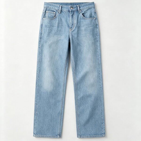 Light‑Wash Denim Pants